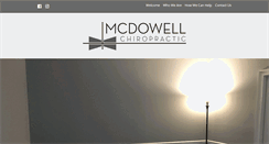 Desktop Screenshot of mcdowellchiropractic.com
