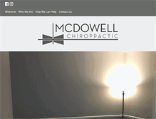 Tablet Screenshot of mcdowellchiropractic.com